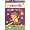 MİNİMİNİLER YAPIŞTIR VE BOYA MOR KİTAP - PARILTI