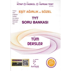 KAREKÖK TYT EŞİT A. SÖZEL TÜMDERSLER SORU BANKASI