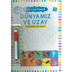 DÜNYAMIZ VE UZAY 4+ ÇIKARTMALI ÇİZ SİL YAPIŞTIR