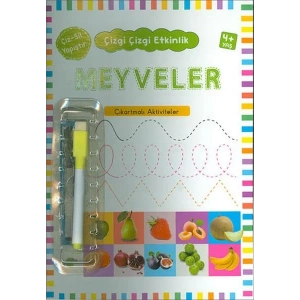 MEYVELER 4+ ÇIKARTMALI ÇİZ SİL YAPIŞTIR - KUKLA