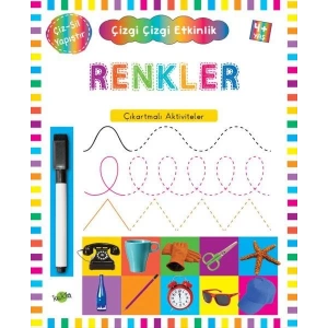 RENKLER 4+ ÇIKARTMALI ÇİZ SİL YAPIŞTIR - KUKLA