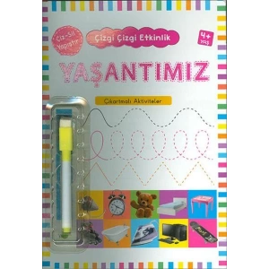 YAŞANTIMIZ 4+ ÇIKARTMALI ÇİZ SİL YAPIŞTIR - KUKLA