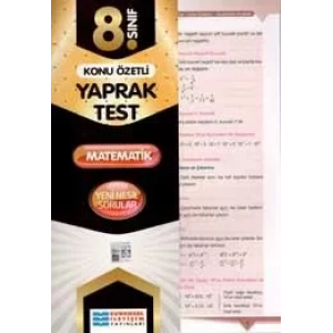 EVRENSEL 8.SINIF MATEMATİK YAPRAK TEST