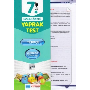 EVRENSEL 7.SINIF TÜRKÇE YAPRAK TEST
