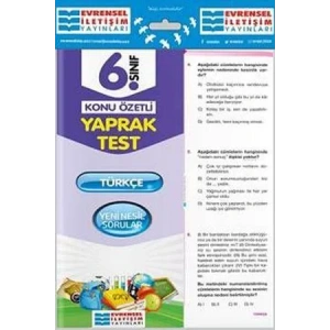 EVRENSEL 6.SINIF TÜRKÇE YAPRAK TEST