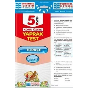EVRENSEL 5.SINIF TÜRKÇE YAPRAK TEST