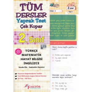FAKTÖR 2.SINIF TÜM DERSLER YAPRAK TEST