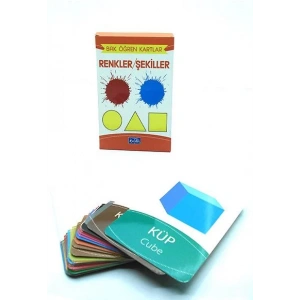 RENKLER ŞEKİLLER BAK ÖĞREN KARTLARI - PARILTI