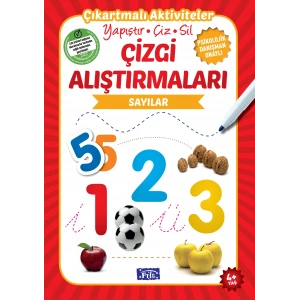 SAYILAR ÇİZGİ ALIŞTIRMALARI 4+ - PARILTI