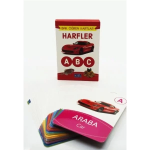 HARFLER BAK ÖĞREN KARTLARI - PARILTI