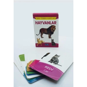 HAYVANLAR BAK ÖĞREN KARTLARI - PARILTI