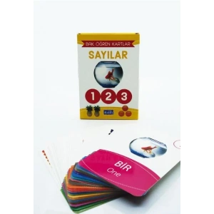SAYILAR BAK ÖĞREN KARTLARI - PARILTI