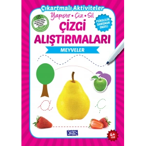 MEYVELER ÇİZGİ ALIŞTIRMALARI 4+ - PARILTI