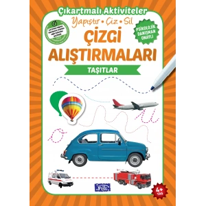 TAŞITLAR ÇİZGİ ALIŞTIRMALARI 4+ - PARILTI