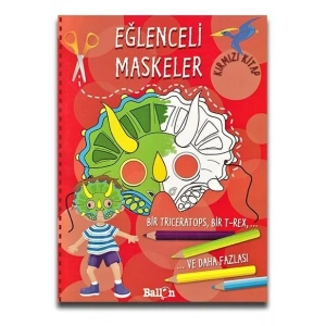 EĞLENCELİ MASKELER KIRMIZI KİTAP - PARILTI