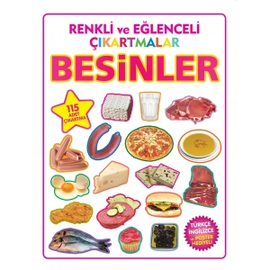 BESİNLER RENKLİ EĞLENCELİ ÇIKARTMALAR - PARILTI