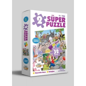 2 SÜPER PUZZLE NASRETTİN HOCA KELOĞLAN 4+ 0-6 YAŞ