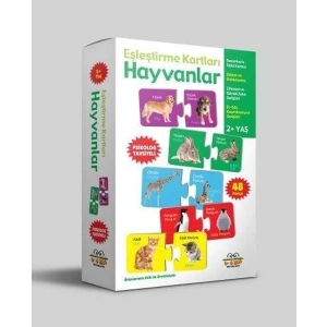 HAYVANLAR EŞLEŞTİRME KARTLARI (2+) - 0-6 YAŞ