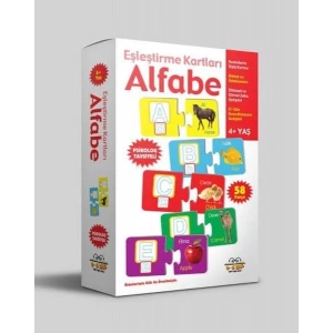 ALFABE EŞLEŞTİRME KARTLARI (4+) - 0-6 YAŞ