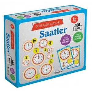 SAATLER KARTLARI 100 KART (6+ YAŞ) - TELESKOP