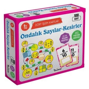 ONDALIK SAYILAR KESİR KARTLAR 100 KART (9+ YAŞ)