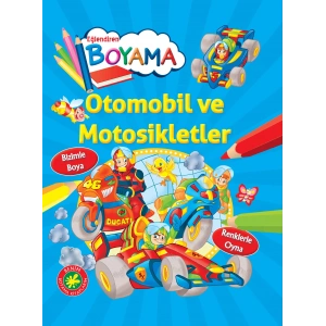 EĞLENDİREN BOYAMA OTOMOBİL MOTORSİKLETLER- PARILTI