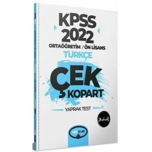 KPSS 2022 Ön Lisans GK Türkçe YAPRAK TEST YEDİİKLİM