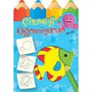 PARILTI ÇİZMEYİ ÖĞRENİYORUM MAVİ KİTAP