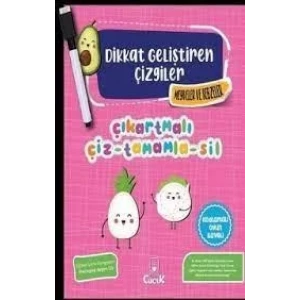 Dikkat Geliştiren Çizgiler-Meyveler ve Sebzeler