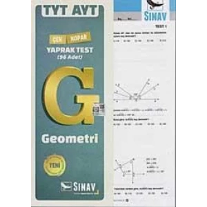 SINAV TYT AYT GEOMETRİ YAPRAK TEST