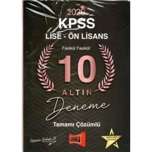 YARGI KPSS LİSE ÖNLİSANS ÇÖZÜMLÜ 10 DENEME 2020