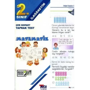 AÇI 2.SINIF MATEMATİK YAPRAK TEST