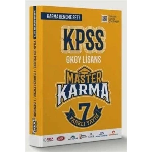 KPSS GKGY LİSANS MASTER KARMA 7 DENEME
