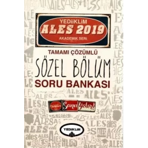 YEDİİKLİM ALES SÖZEL SORU BANKASI 2019 (ÇÖZÜMLÜ)