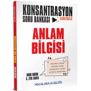 HOCALARA GELDİK KONSANTRASYON ANLAM BİLGİSİ SORU B