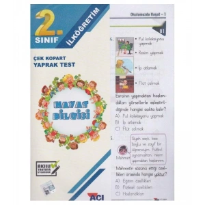 AÇI 2.SINIF HAYAT BİLGİSİ YAPRAK TEST