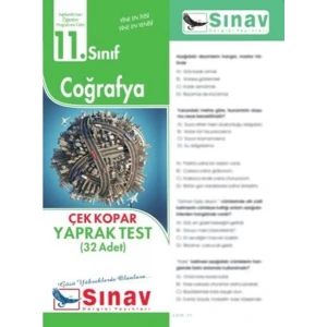 SINAV 11.SINIF COĞRAFYA YAPRAK TEST