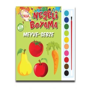 NEŞELİ BOYAMA MEYVE SEBZE (SULUBOYALI) - PARILTI