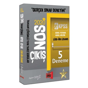 YARGI KPSS LİSE ÖNLİSANS SON ÇIKIŞ 5 DENEME 2020