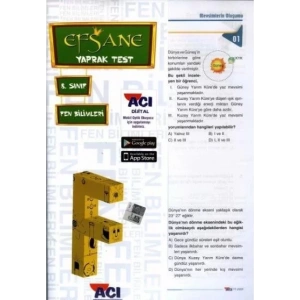 AÇI 8.SINIF FEN BİLİMLERİ YAPRAK TEST