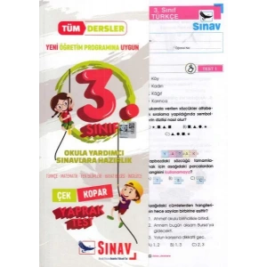 SINAV 3.SINIF TÜM DERSLER YAPRAK TEST