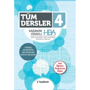 TUDEM 4.SINIF KAZANIM ODAKLI TÜM DERSLER HBA