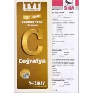 SINAV TYT COĞRAFYA YAPRAK TEST