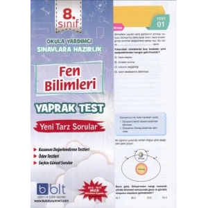 BLT 8.SINIF FEN BİLİMLERİ YAPRAK TEST