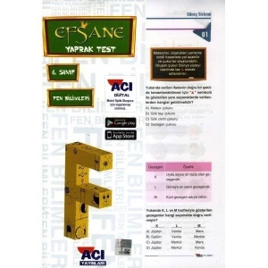 AÇI 6.SINIF FEN BİLİMLERİ YAPRAK TEST