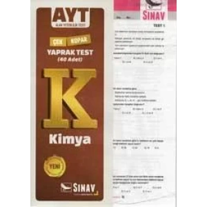 SINAV AYT KİMYA YAPRAK YEST