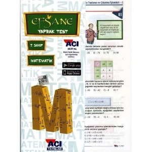 AÇI 7.SINIF MATEMATİK YAPRAK TEST
