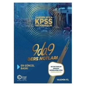 EFEKT KPSS GK VATANDAŞLIK 9DA9 DERS NOTLARI