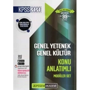 PEGEM KPSS GKGY KONU ANLATIMLI MODÜLER SET 2020