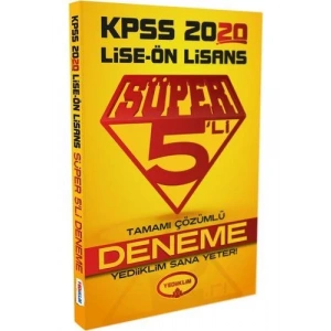 YEDİİKLİM KPSS LİSE ÖN LİSANS SÜPER 5Lİ DENEME